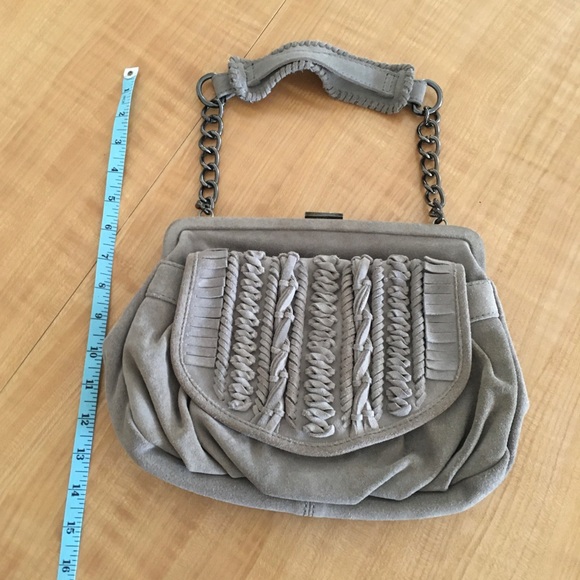 Zara Taupe Suede Shoulder Bag - Picture 8 of 8